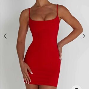 Babyboo Fashion Estee Mini Red Bodycon Dress